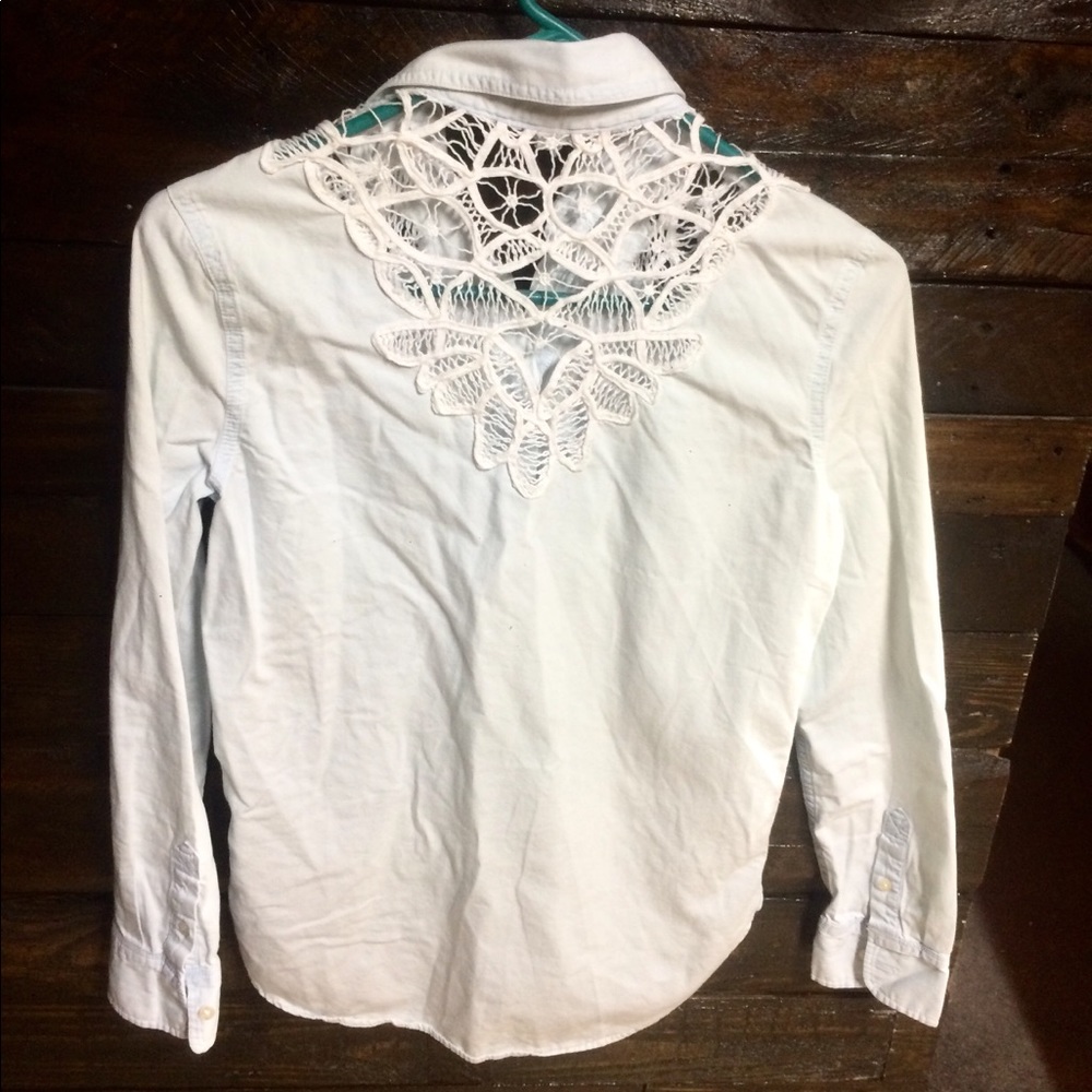 Light blue Aeropostale shirt.
